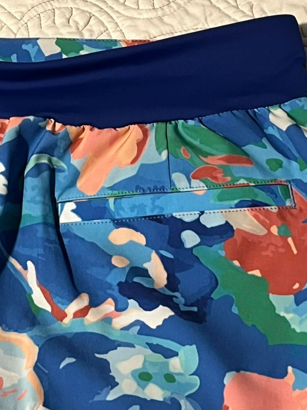 NWT Walter Hagen Pull-On Skort Blue Gouache Floral Size S - Picture 7 of 10